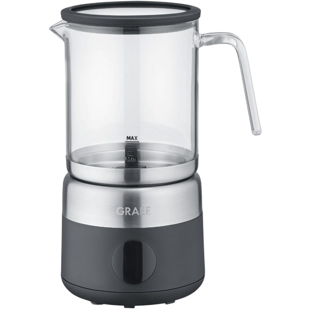 Graef Milchaufschäumer MS802 EU Schwarz mit Glasbehälter