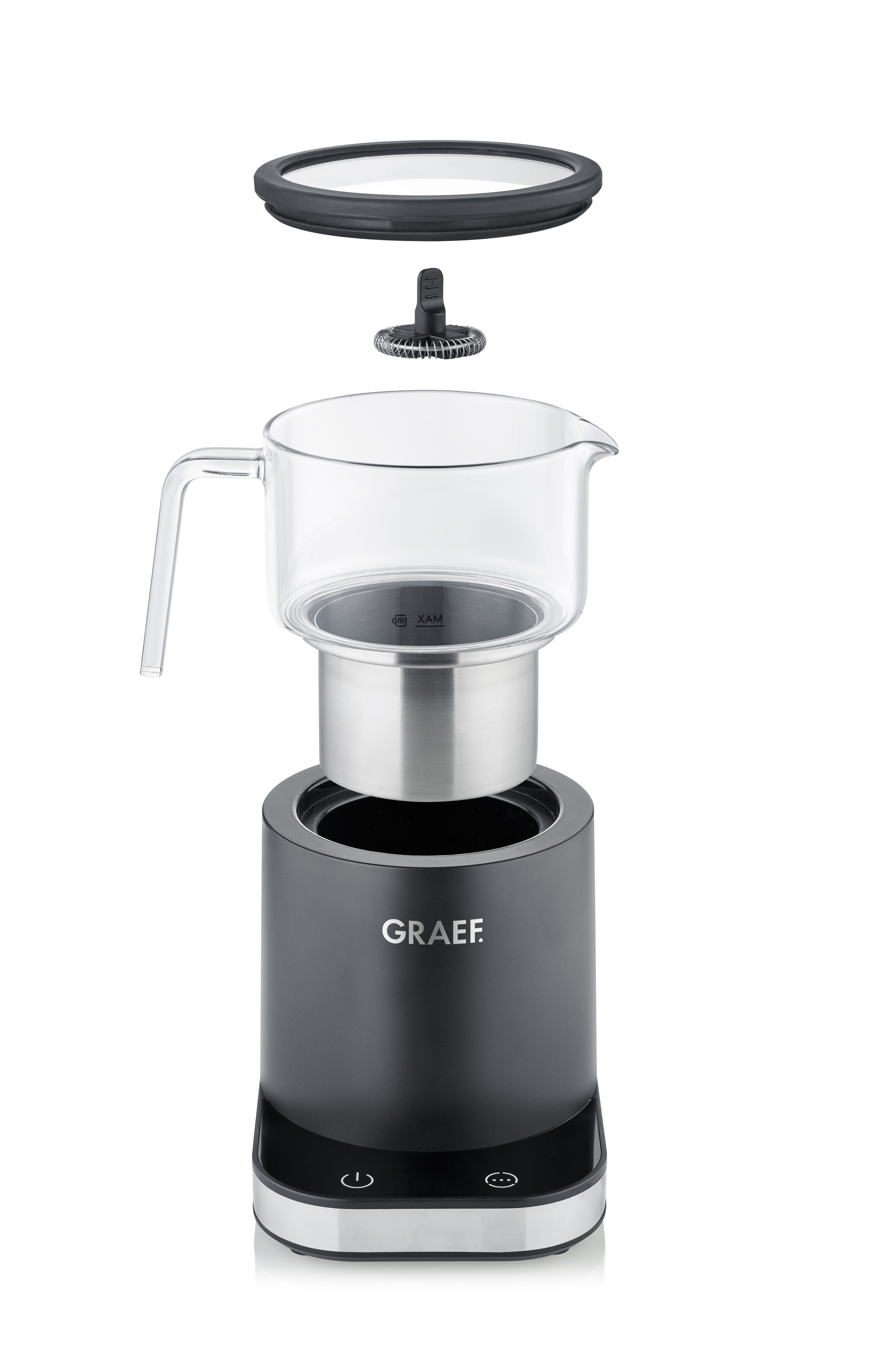 Glas Milchaufschäumer MS902 EU,  Induktion , Farbe schwarz