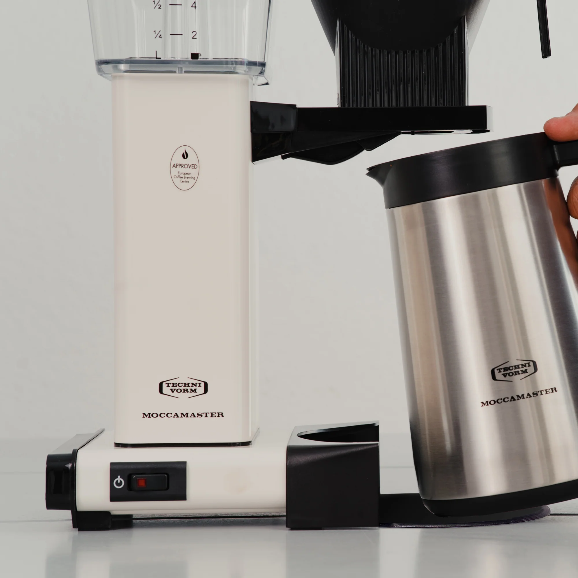 Moccamaster KBGT Off White mit Thermoskanne