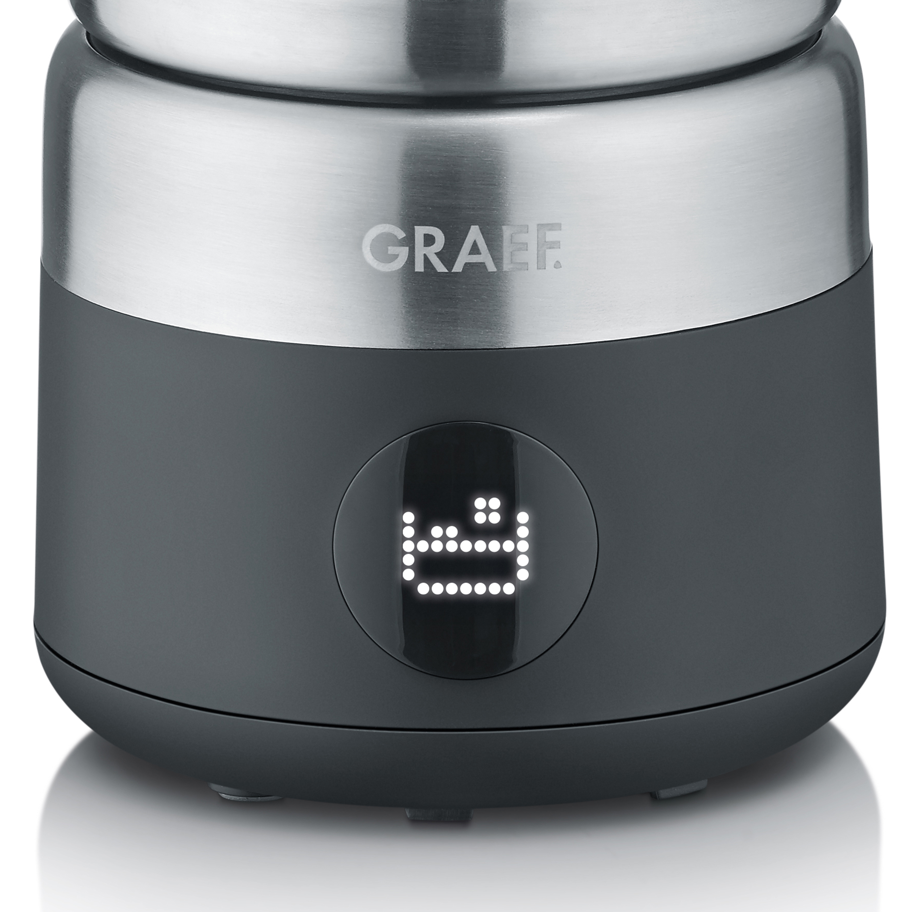 Graef Milchaufschäumer MS802 EU Schwarz mit Glasbehälter