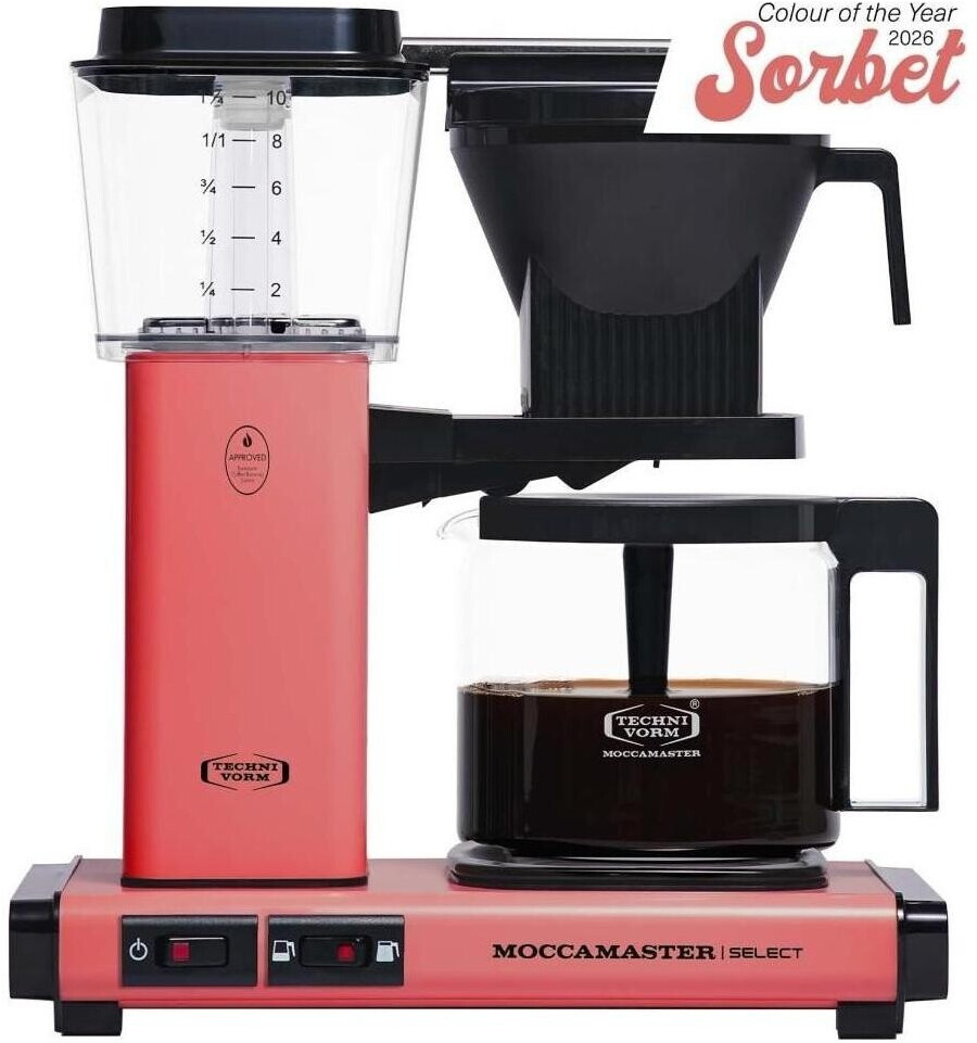 Moccamaster KBG Select Sorbet Limited Edition Colour of the Year 2026 mit 1,25 Liter Glaskanne