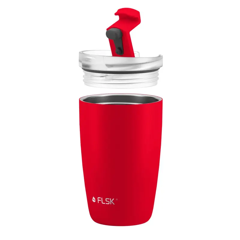 FLSK Kaffeebecher 350ml Rot